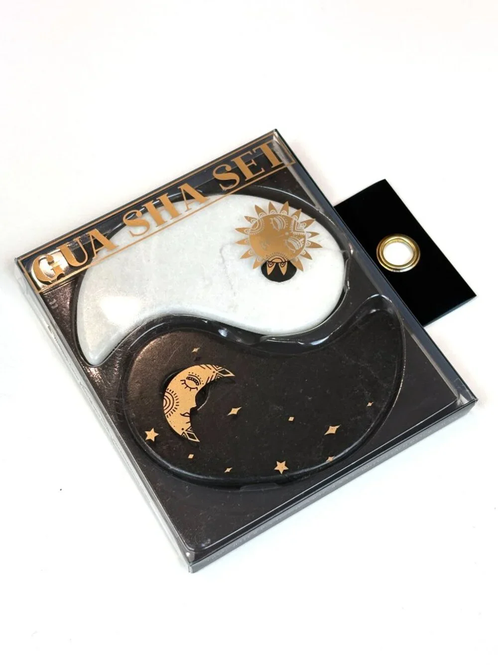 Yin Yang Gua Sha Massage Set – 2 pieces Face & Body Therapy Tool. New
